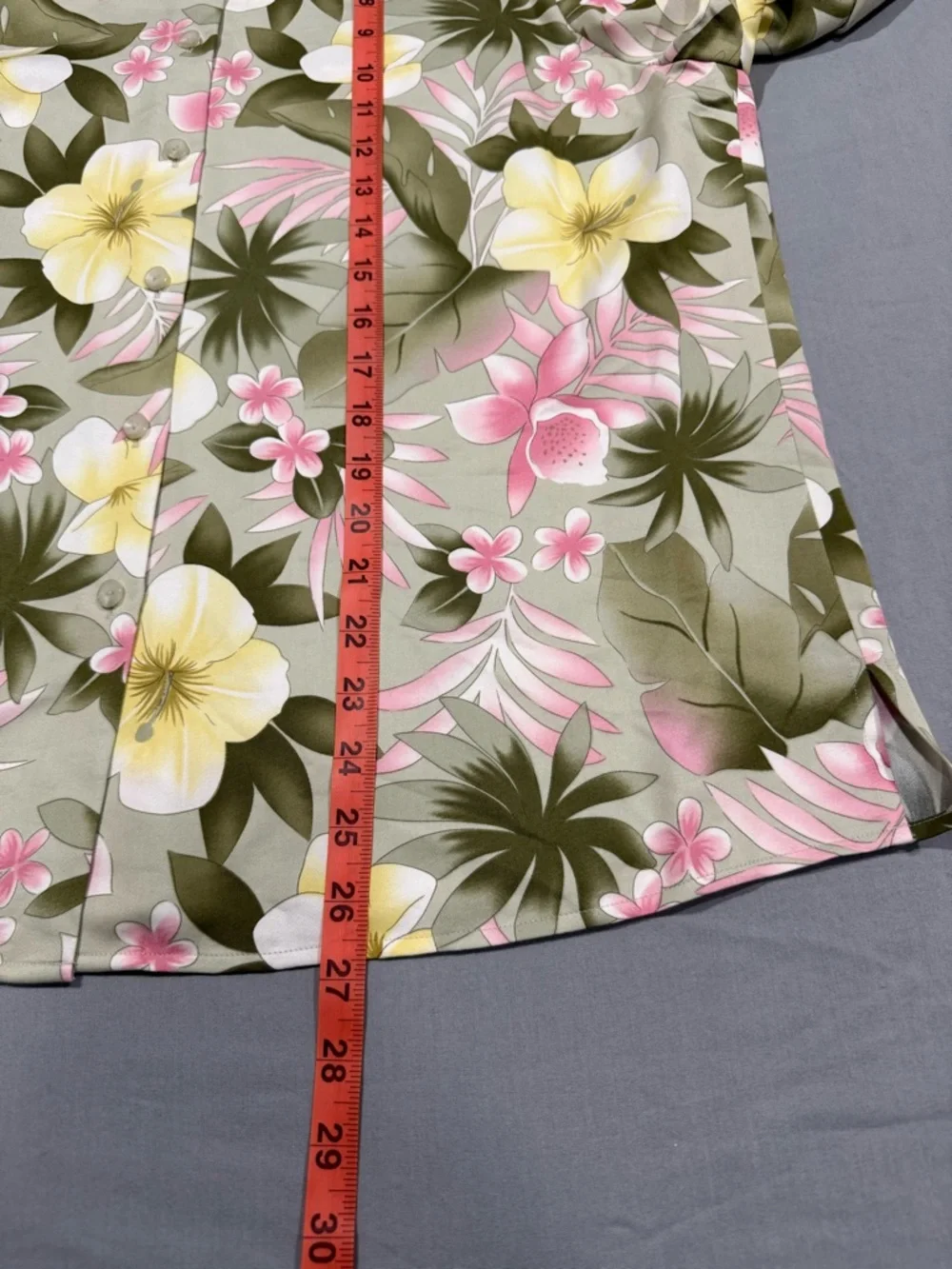 Pendleton Tropical Floral Silk-Cotton Blend Button Down Long Sleeve Shirt - Picture 12 of 13